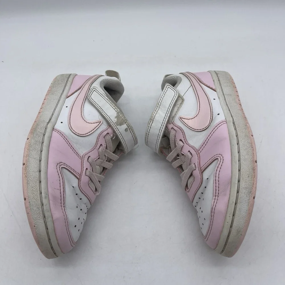 Nike Court Borough Low Recraft  DV5457-105 Youth Size 13C Shoes White/Pink Foam